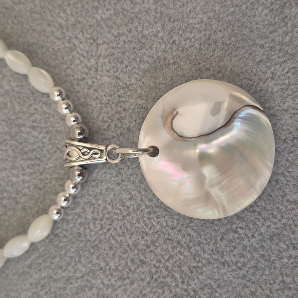 RARE SPIRAL NAUTILUS GRADE AAA SHELL,3 Piece Jewelry Set - Picture 2 of 6